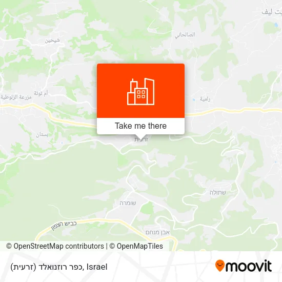 Карта כפר רוזנואלד (זרעית)
