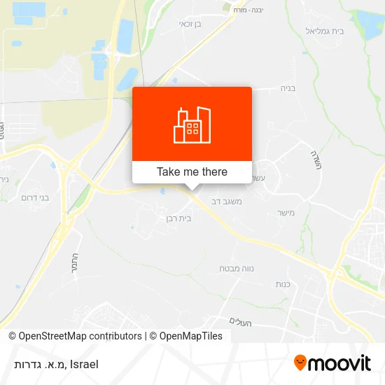 Карта מ.א. גדרות