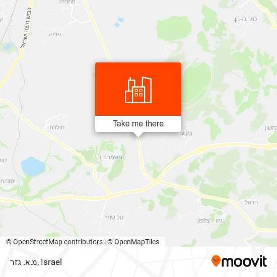 Карта מ.א. גזר