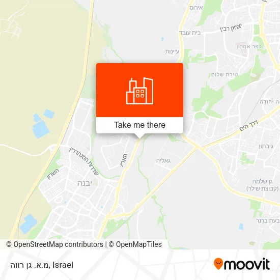 Карта מ.א. גן רווה