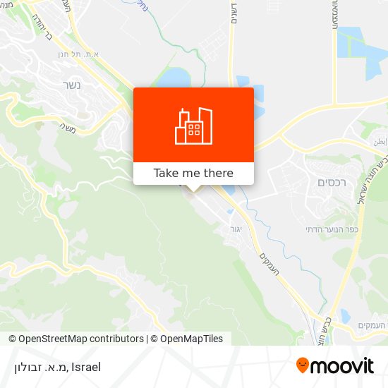 מ.א. זבולון map