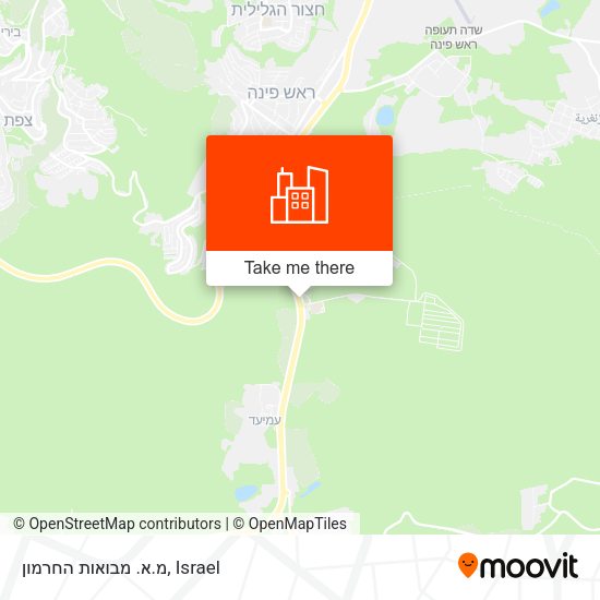 מ.א. מבואות החרמון map
