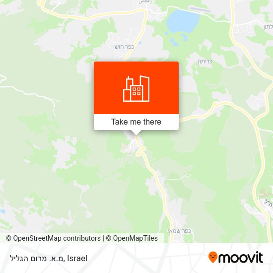 מ.א. מרום הגליל map