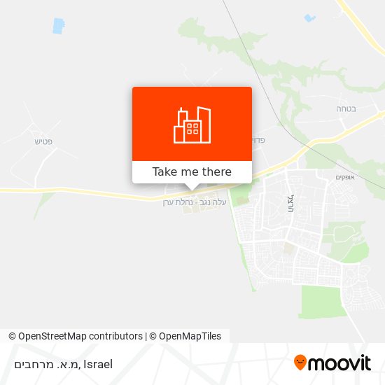 מ.א. מרחבים map
