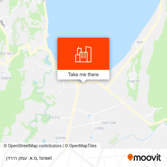 מ.א. עמק הירדן map