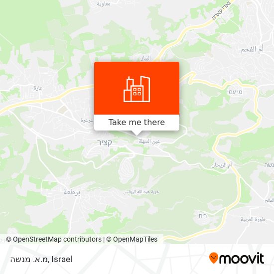 מ.א. מנשה map
