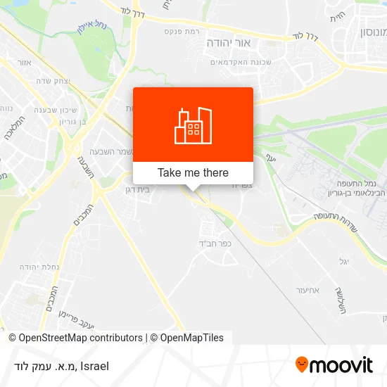 Карта מ.א. עמק לוד
