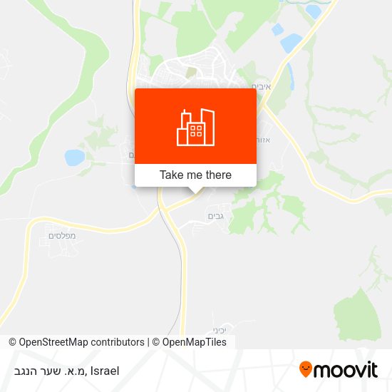 מ.א. שער הנגב map