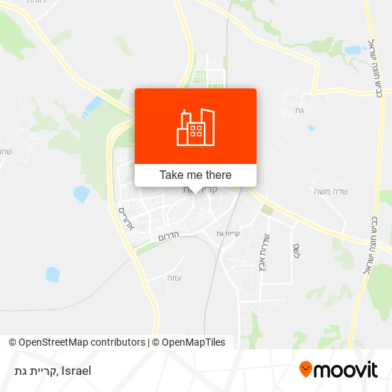 Карта קריית גת