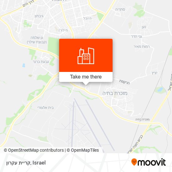 קריית עקרון map