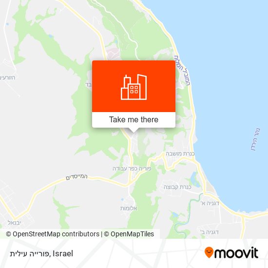פורייה עילית map