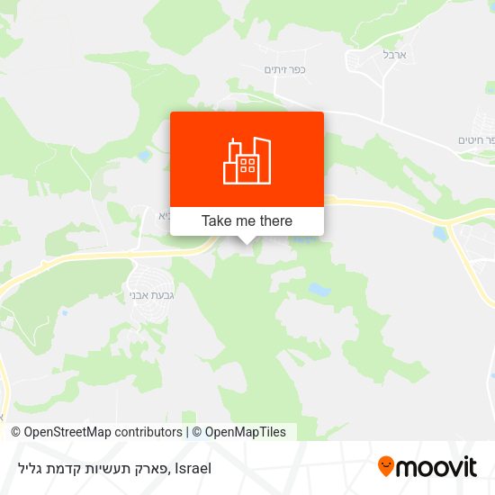פארק תעשיות קדמת גליל map