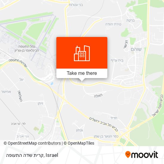קרית שדה התעופה map