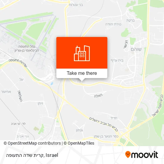 Карта קרית שדה התעופה