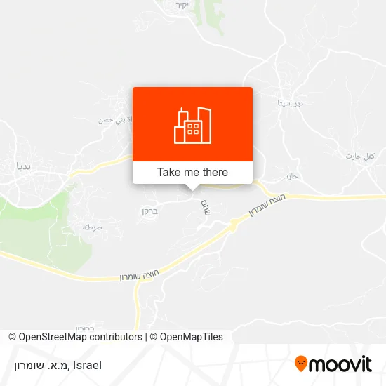 Карта מ.א. שומרון