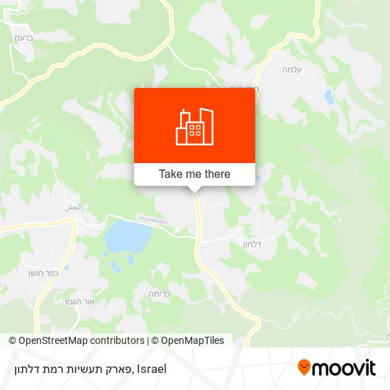 פארק תעשיות רמת דלתון map