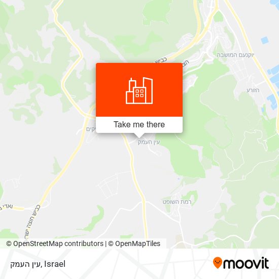 עין העמק map