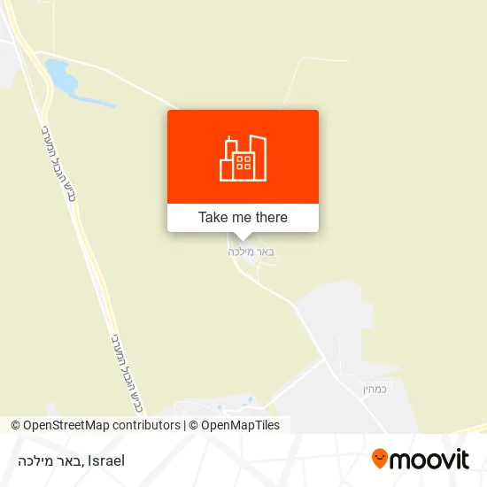 Карта באר מילכה
