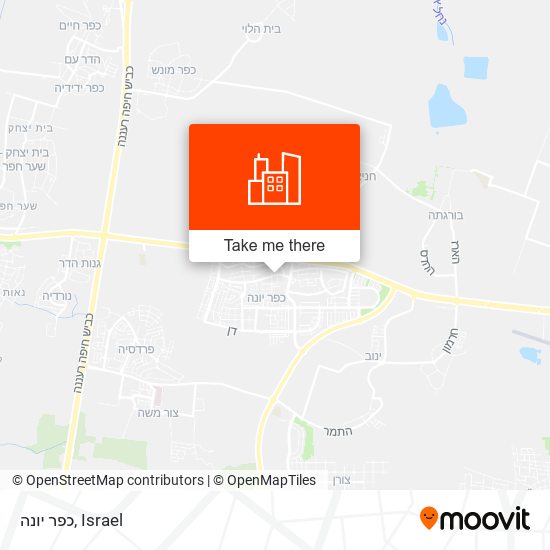 כפר יונה map