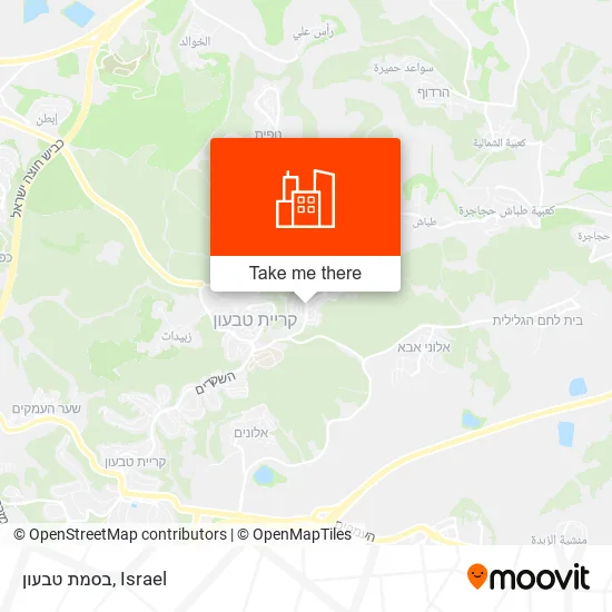 Карта בסמת טבעון