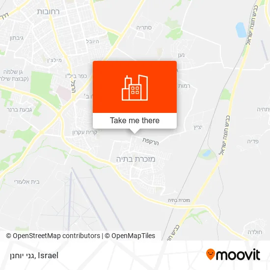 Карта גני יוחנן