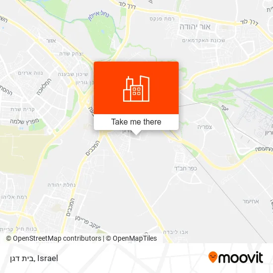 Карта בית דגן
