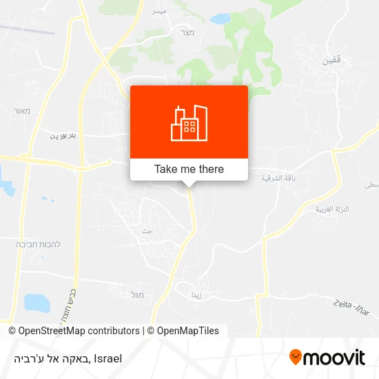 Карта באקה אל ע'רביה