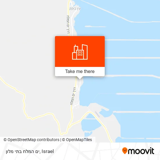 Карта ים המלח בתי מלון