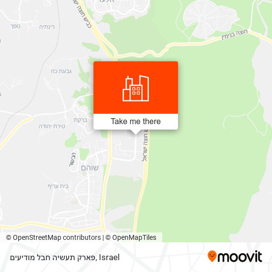 פארק תעשיה חבל מודיעים map