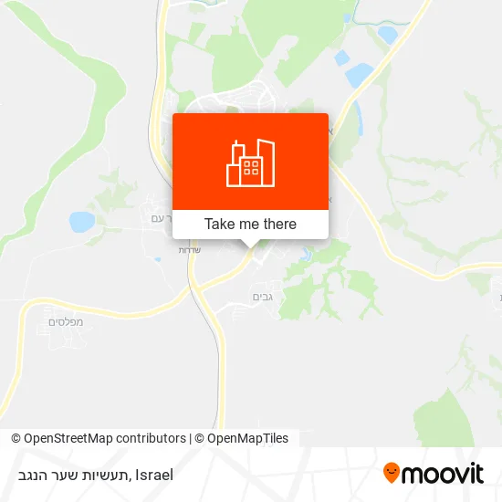 Карта תעשיות שער הנגב