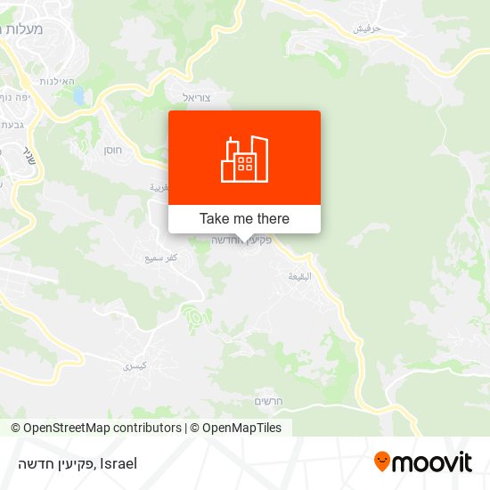 פקיעין חדשה map
