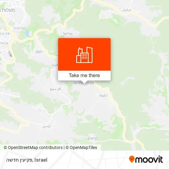 Карта פקיעין חדשה