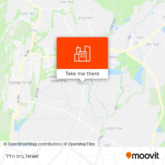 בית הלל map