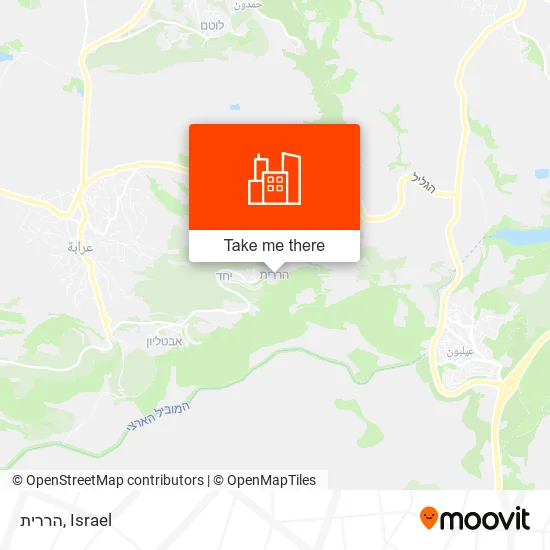 Карта הררית