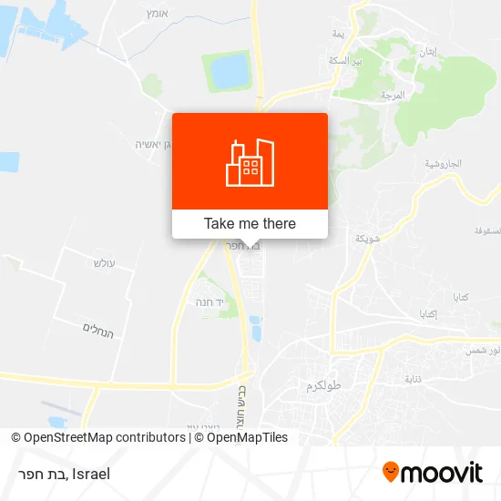 Карта בת חפר