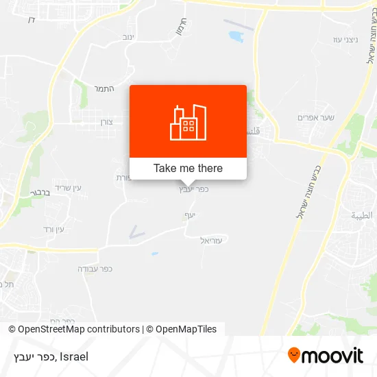 Карта כפר יעבץ