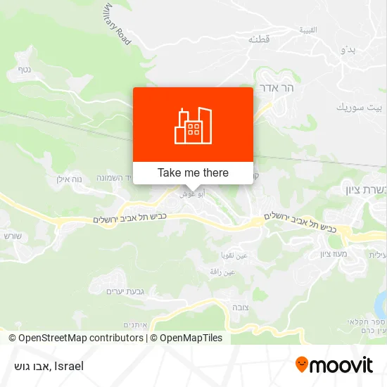 אבו גוש map