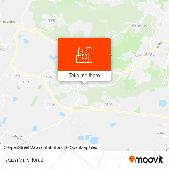 Карта מגדל העמק