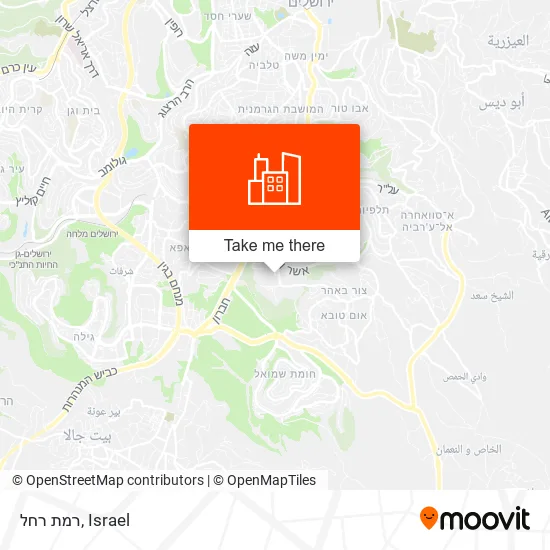 רמת רחל map