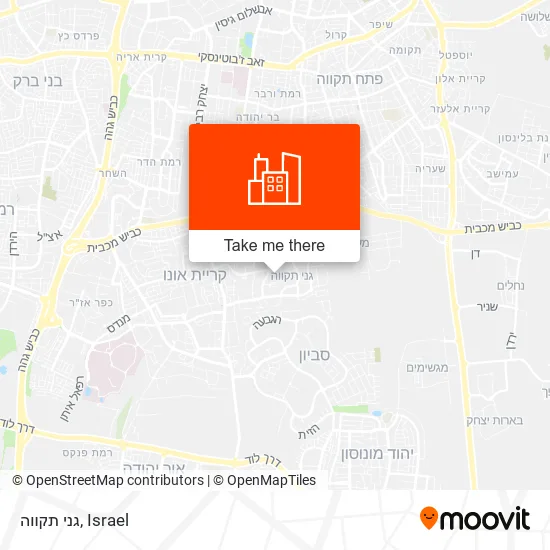 Карта גני תקווה