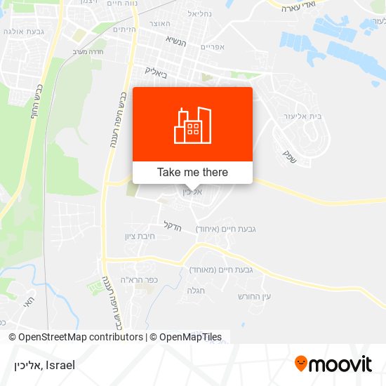 אליכין map