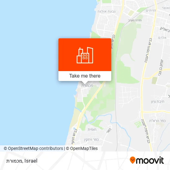 מכמורת map
