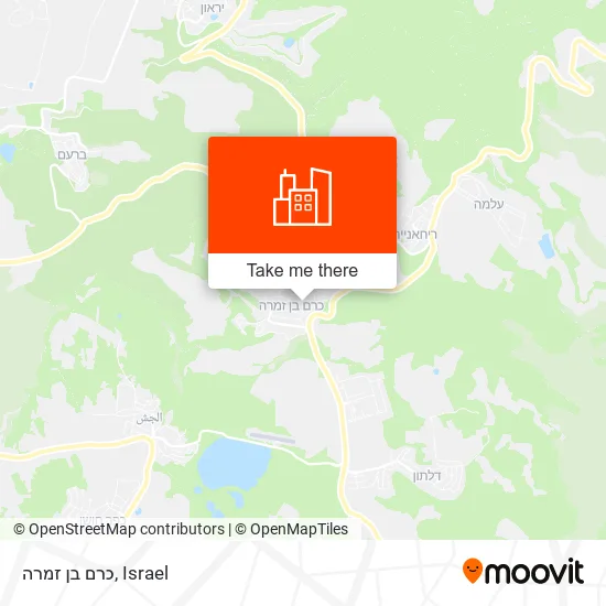 Карта כרם בן זמרה