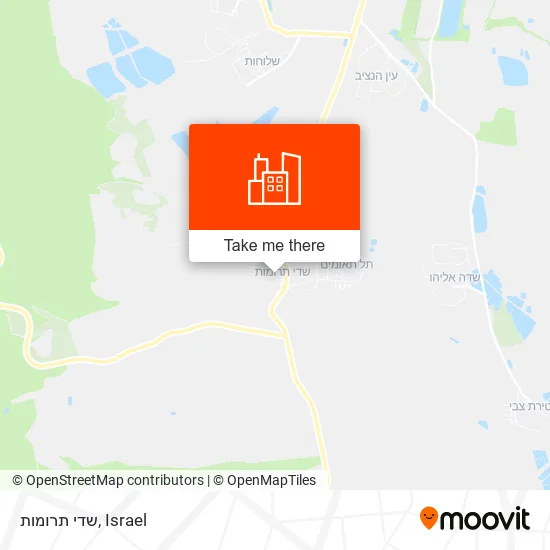 Карта שדי תרומות