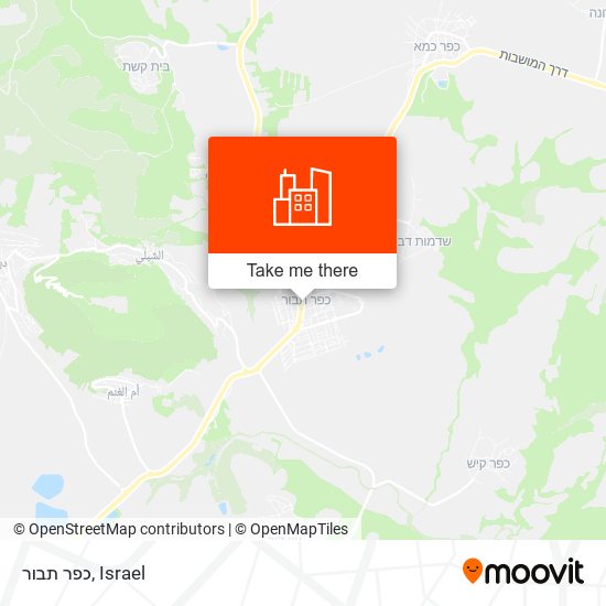 Карта כפר תבור