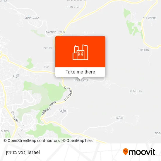 Карта גבע בנימין