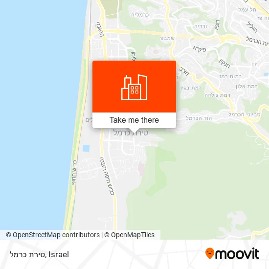 טירת כרמל map