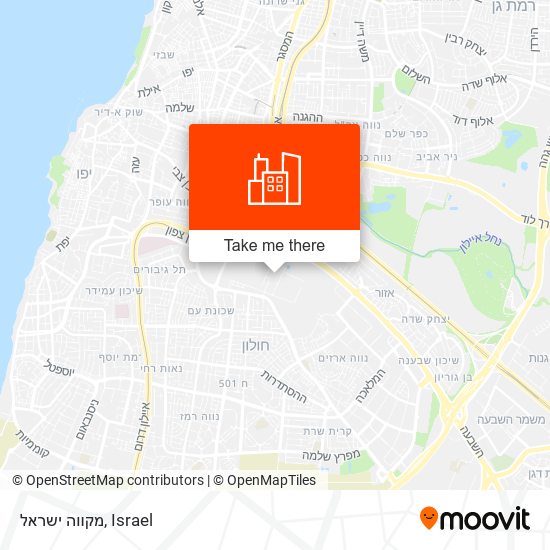 Карта מקווה ישראל