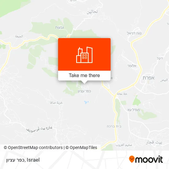כפר עציון map
