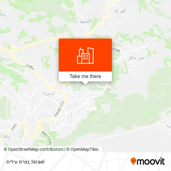 Карта נצרת עילית